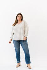 DOORBUSTER Deal! This Is The Move Striped Top - Maple Row Boutique 