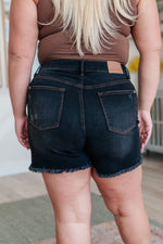 Ember High Rise Control Top Fray Hem Shorts - Maple Row Boutique 
