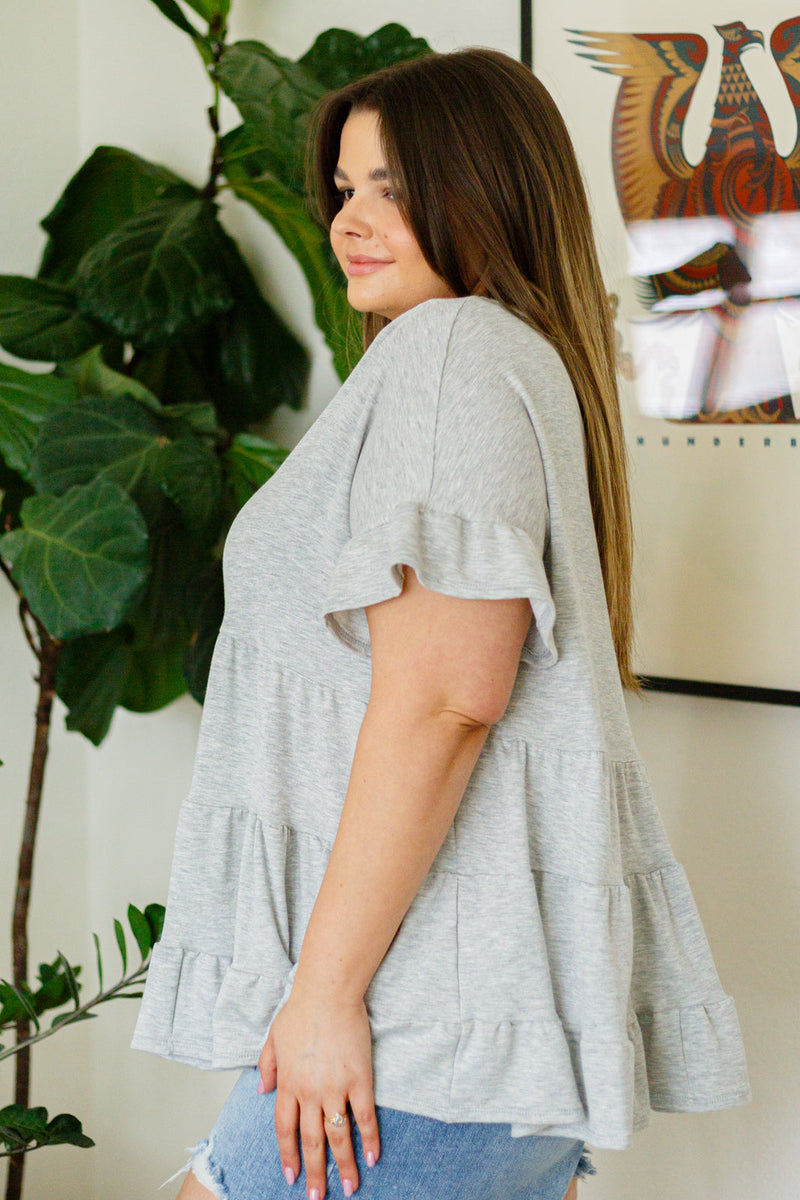 Endless Memories Tiered Babydoll Top - Maple Row Boutique