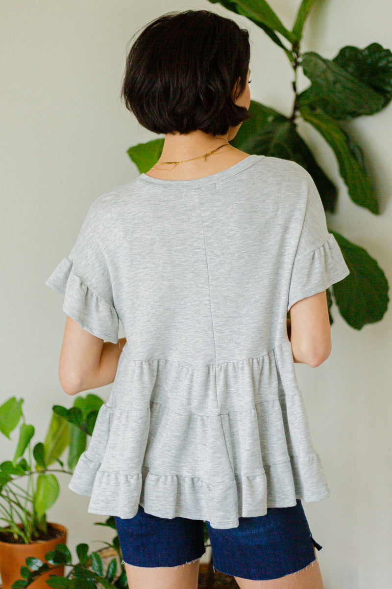 Endless Memories Tiered Babydoll Top - Maple Row Boutique