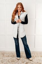 Exciting Expectations Sleeveless Shacket - Maple Row Boutique