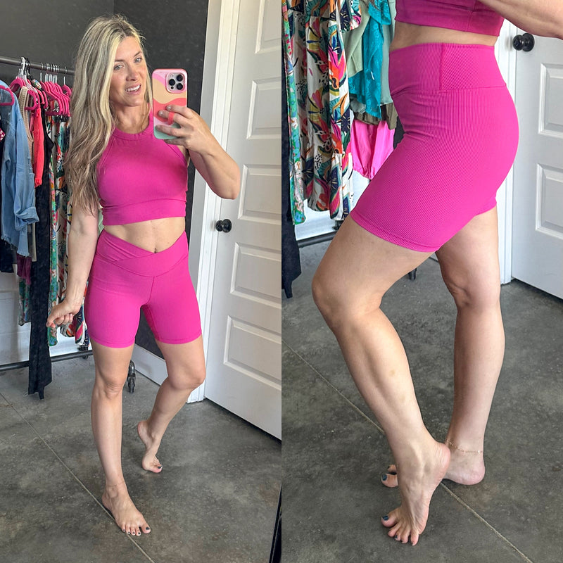 I'm Walkin' Here Biker Shorts - Maple Row Boutique 
