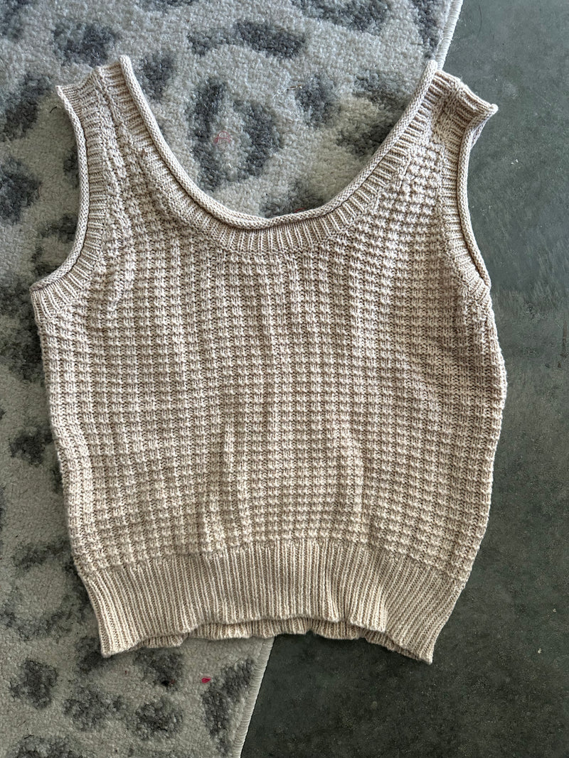 Works For Me Sweater Knit Tank - Maple Row Boutique