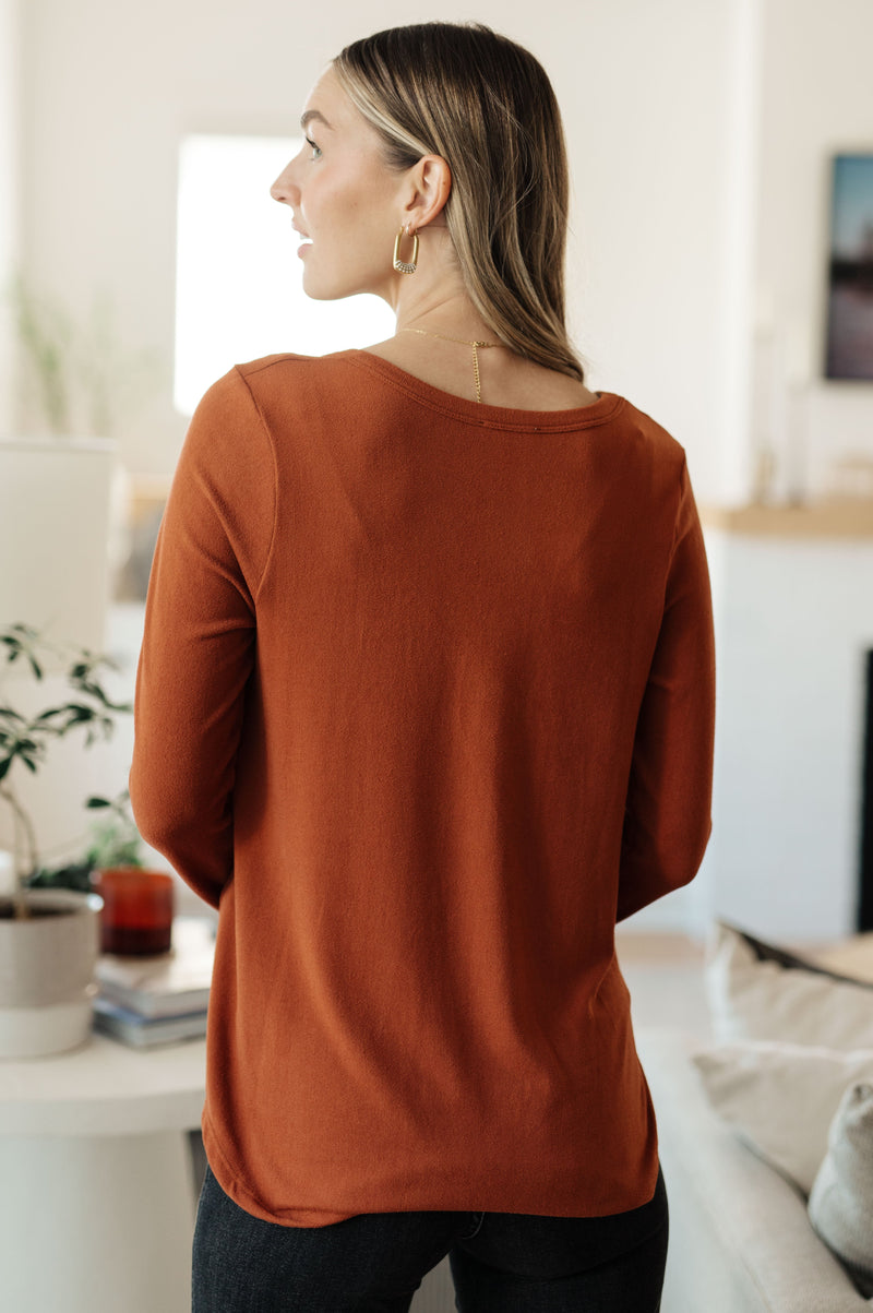 Feeling Better Scoop Neck Top - Maple Row Boutique 