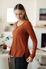 Feeling Better Scoop Neck Top - Maple Row Boutique 