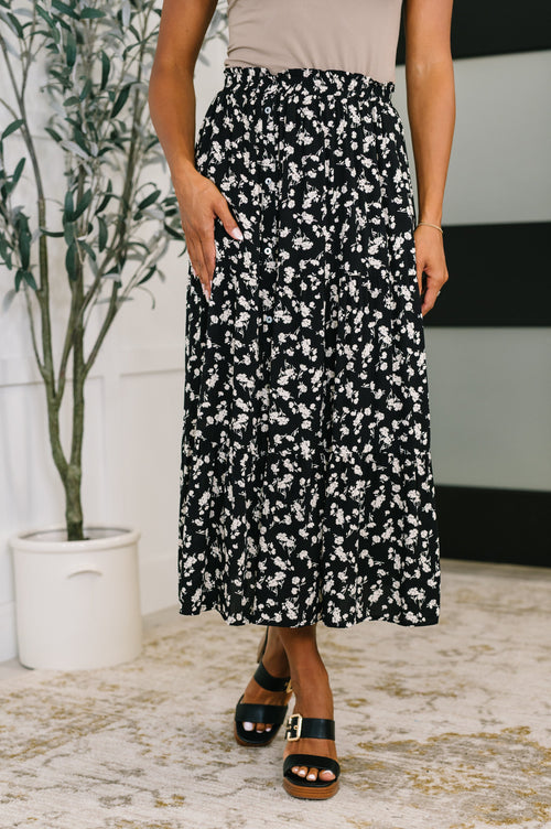 Fielding Flowers Floral Skirt - Maple Row Boutique