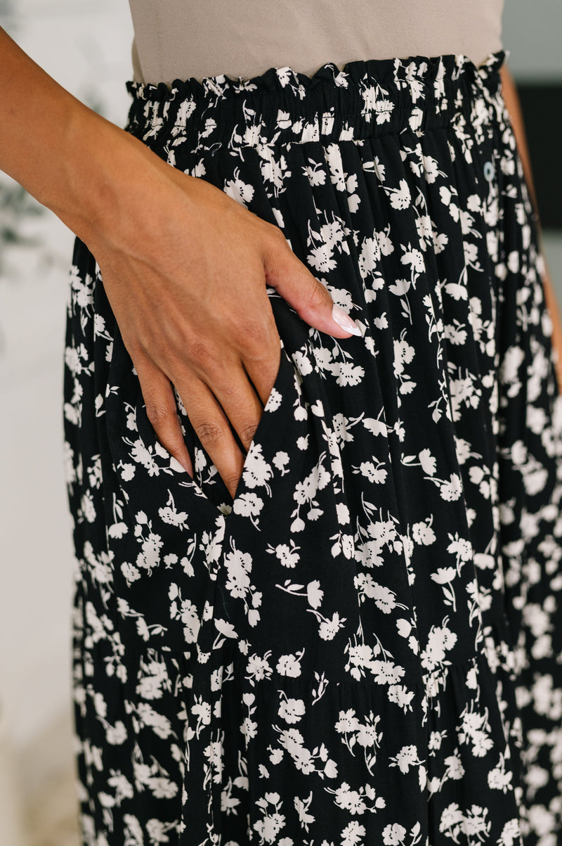 Fielding Flowers Floral Skirt - Maple Row Boutique