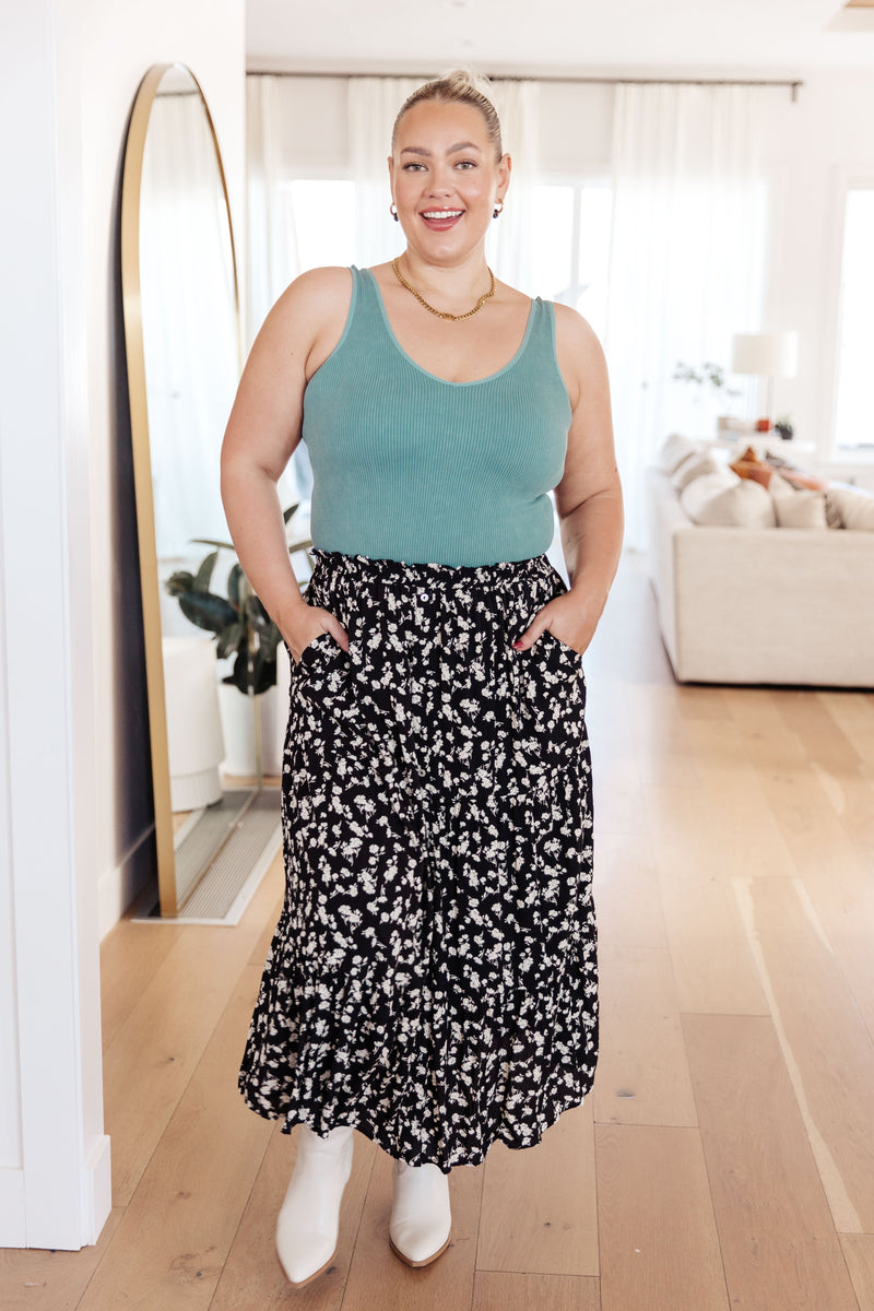 Fielding Flowers Floral Skirt - Maple Row Boutique