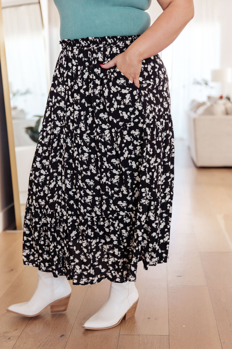 Fielding Flowers Floral Skirt - Maple Row Boutique