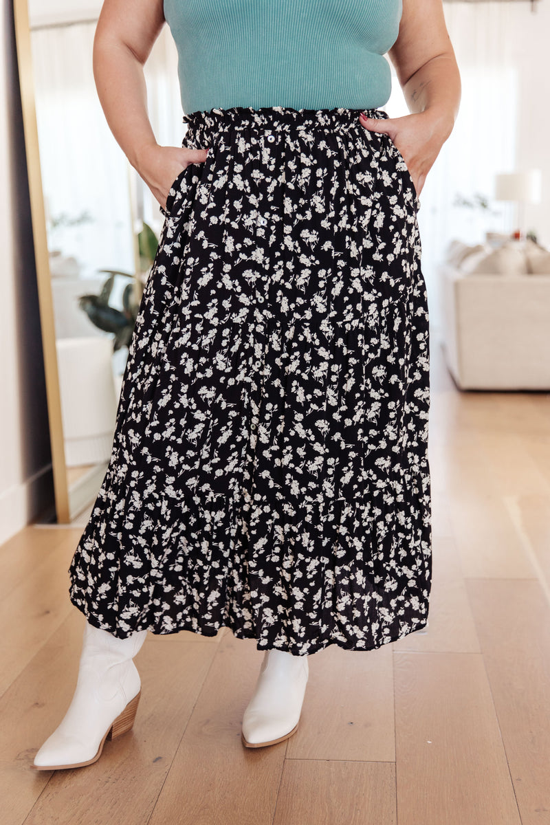 Fielding Flowers Floral Skirt - Maple Row Boutique