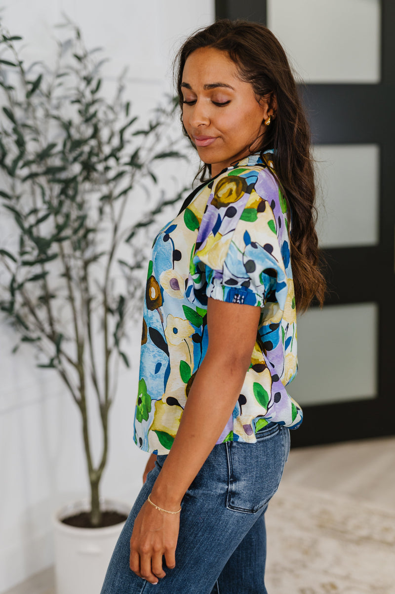 Fielding Questions Floral Top - Maple Row Boutique