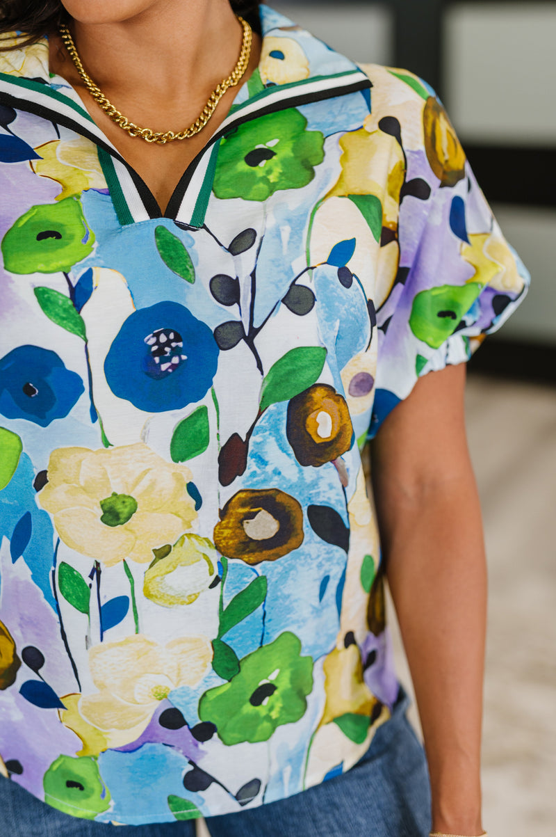 Fielding Questions Floral Top - Maple Row Boutique