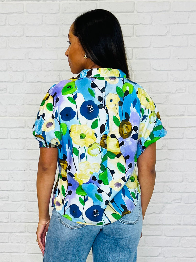 Fielding Questions Floral Top - Maple Row Boutique