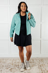 Fit Happens Nylon Tennis Jacket in Tidal Wave - Maple Row Boutique