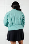 Fit Happens Nylon Tennis Jacket in Tidal Wave - Maple Row Boutique
