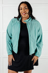 Fit Happens Nylon Tennis Jacket in Tidal Wave - Maple Row Boutique