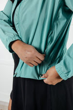 Fit Happens Nylon Tennis Jacket in Tidal Wave - Maple Row Boutique