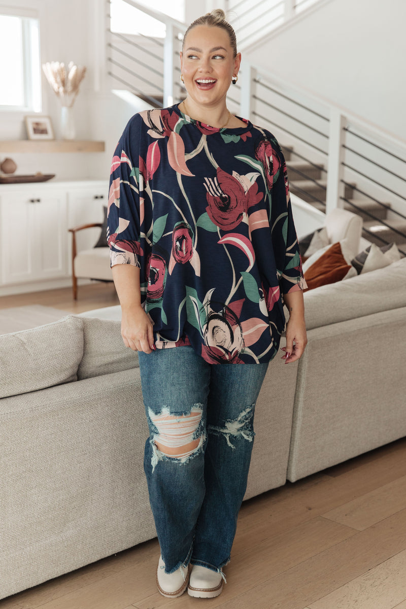 Float On Floral Top - Maple Row Boutique 