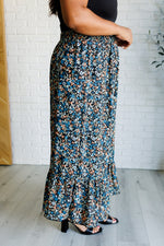 Flutter of Florals V-Neck Crop and Skirt Set - Maple Row Boutique 