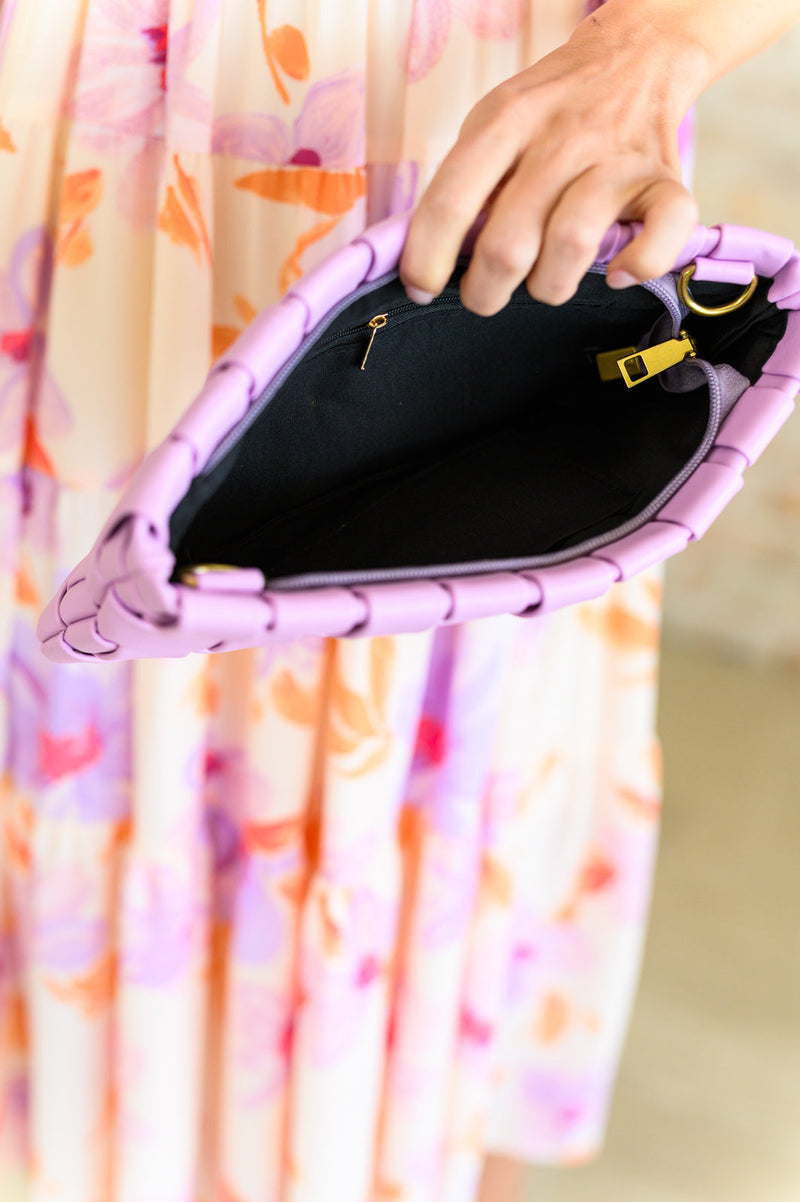 Forever Falling Handbag in Lilac - Maple Row Boutique 