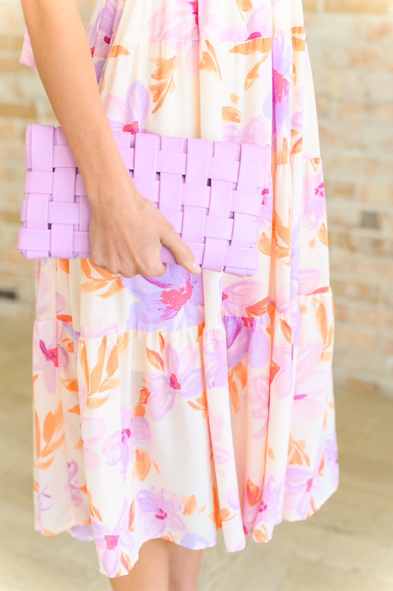 Forever Falling Handbag in Lilac - Maple Row Boutique 