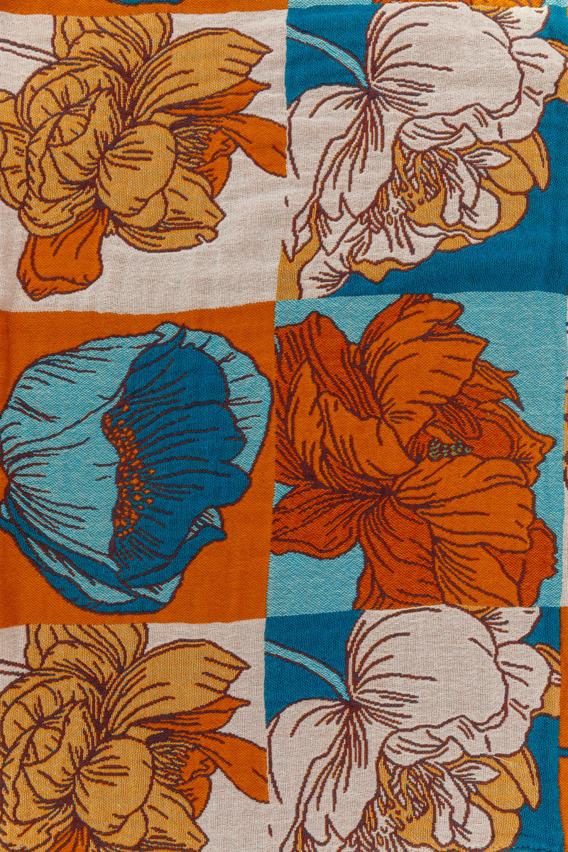 Luxury Beach Towel in Block Floral - Maple Row Boutique 