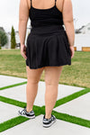 Game, Set and Match Tennis Skort in Black - Maple Row Boutique 