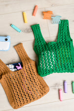 Girls Day Open Weave Bag in Tan - Maple Row Boutique