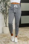 Giving the Run Around Joggers in Gray - Maple Row Boutique