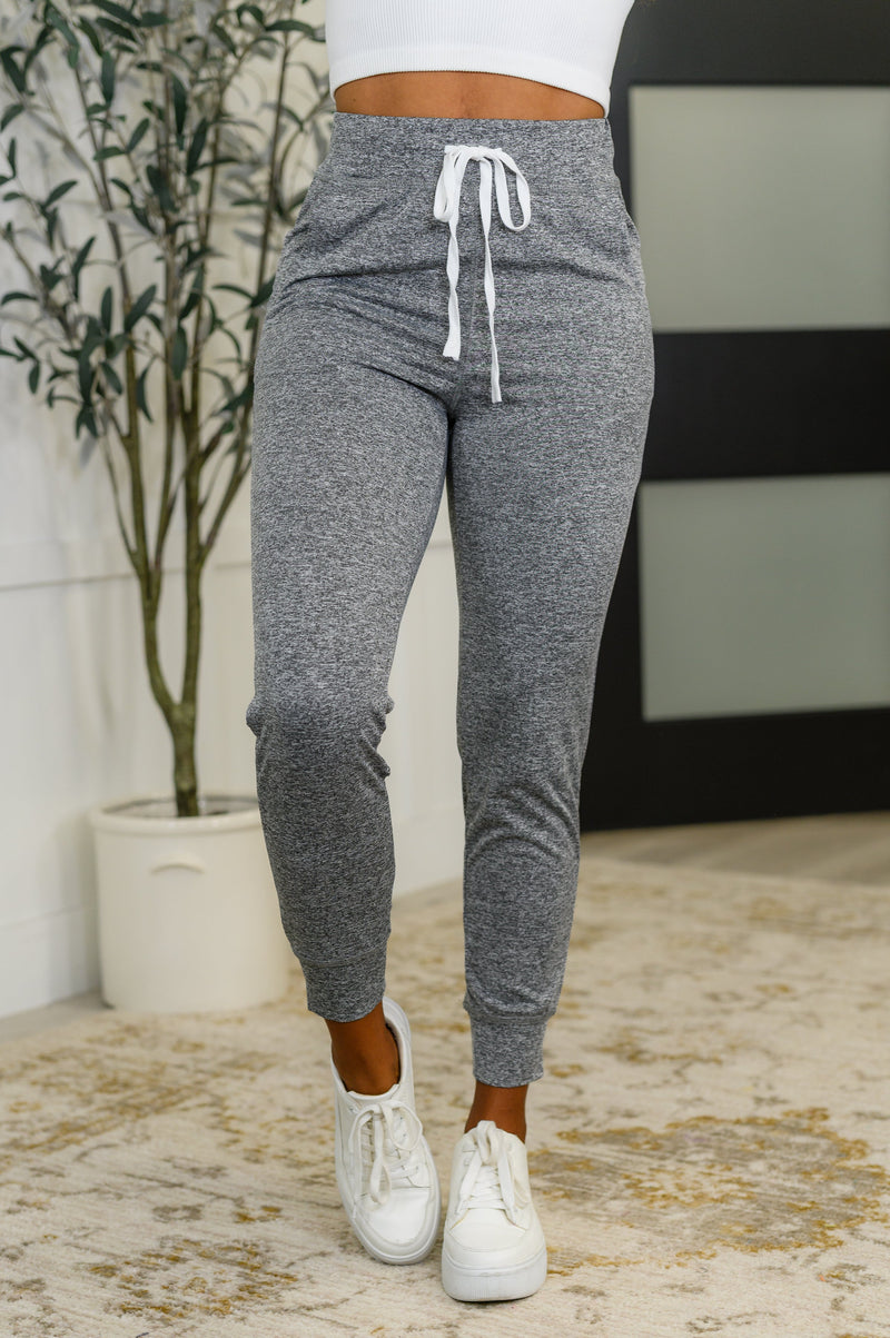 Giving the Run Around Joggers in Gray - Maple Row Boutique