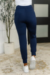Giving the Run Around Joggers in Navy - Maple Row Boutique
