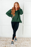 Good Things Are Coming V-Neck Top in Green - Maple Row Boutique