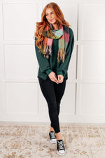 Good Things Are Coming V-Neck Top in Green - Maple Row Boutique