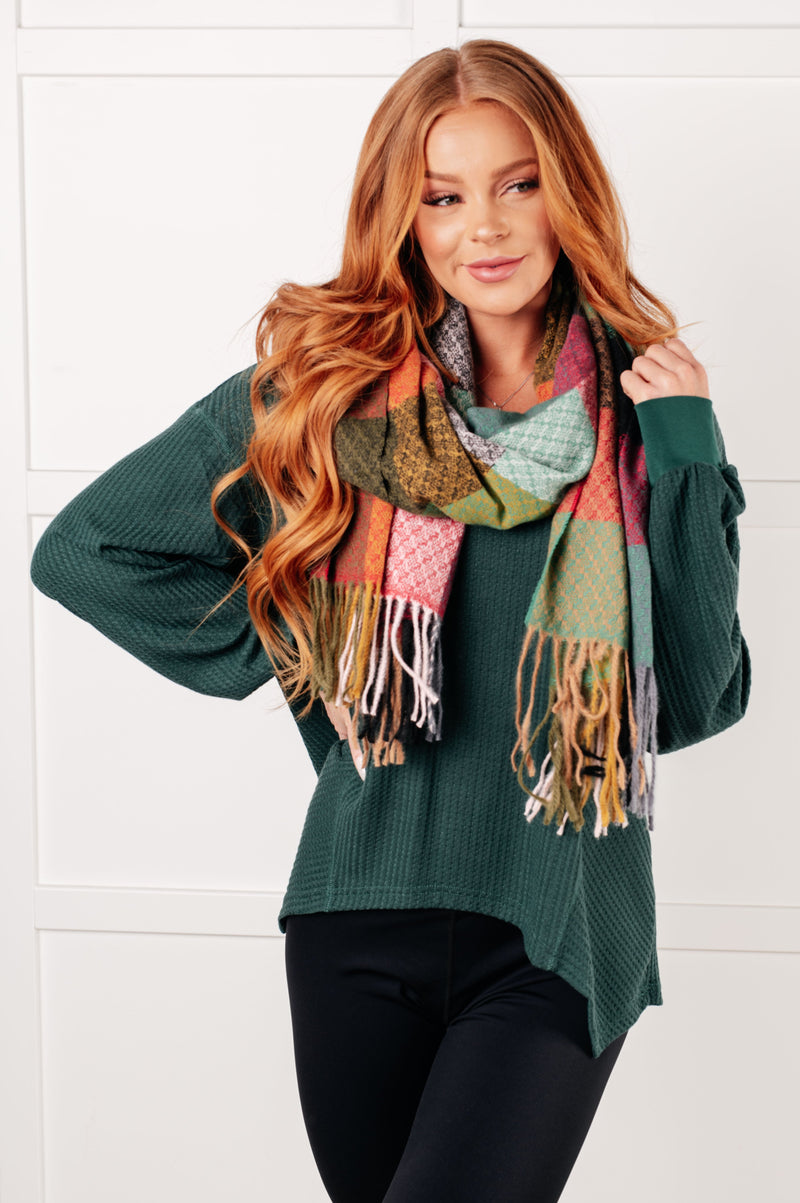 Good Things Are Coming V-Neck Top in Green - Maple Row Boutique