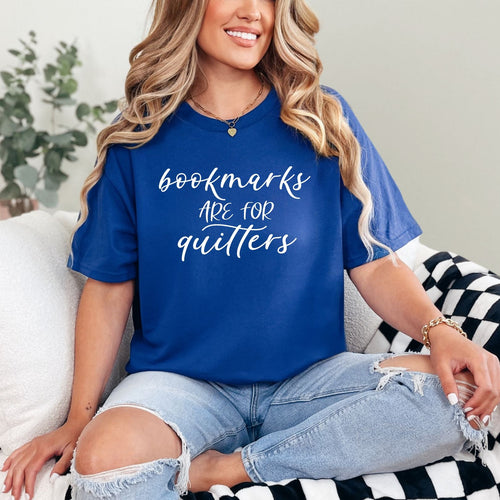 Bookmarks Are For Quitters Graphic Tee - Maple Row Boutique 