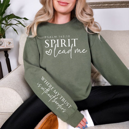 Spirit Lead Me Graphic Sweatshirt in Four Colors - Maple Row Boutique 