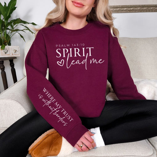 Spirit Lead Me Graphic Sweatshirt in Four Colors - Maple Row Boutique 
