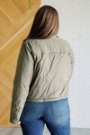 Hear Me Out Lightweight Puffer Jacket in Olive - Maple Row Boutique