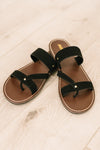 Heart & Sole Slip on Sandals in Clarity Black - Maple Row Boutique