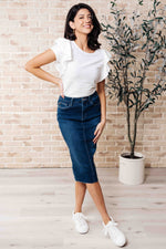 Highest Praise Ruffle Sleeve Blouse - Maple Row Boutique