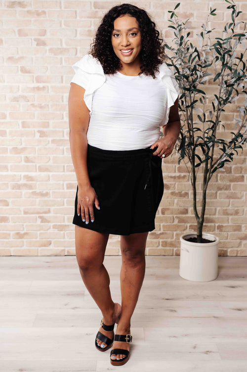 Highest Praise Ruffle Sleeve Blouse - Maple Row Boutique