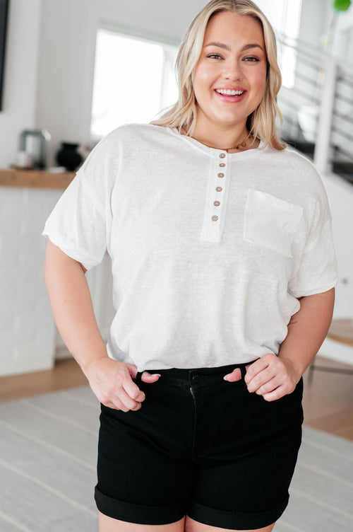 Hipster Henley Top - Maple Row Boutique