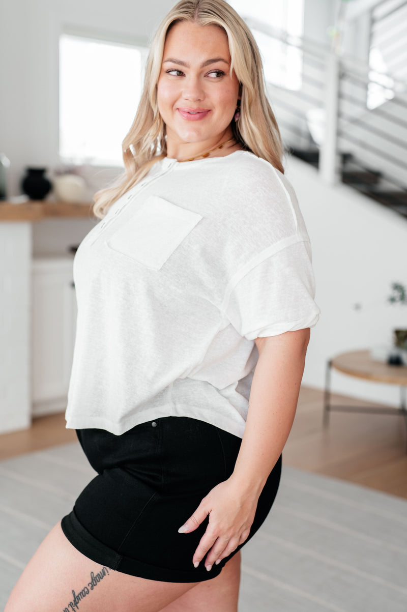Hipster Henley Top - Maple Row Boutique