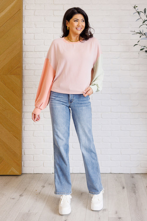 Hit Me With Your Best Shot Colorblock Top in Multicolor - Maple Row Boutique