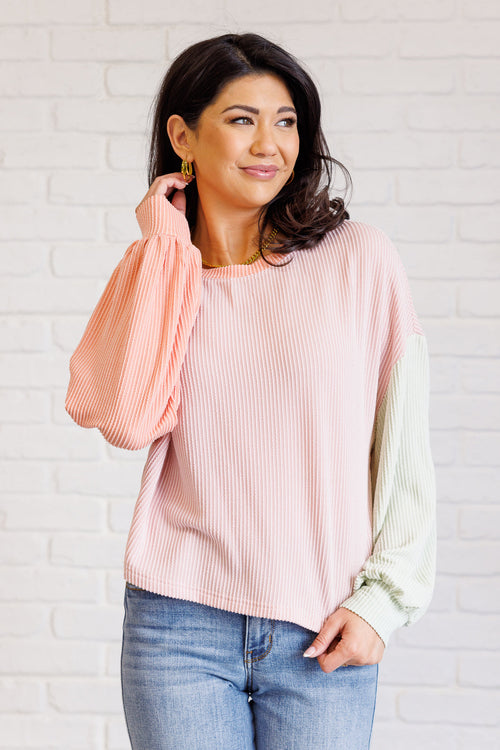 Hit Me With Your Best Shot Colorblock Top in Multicolor - Maple Row Boutique