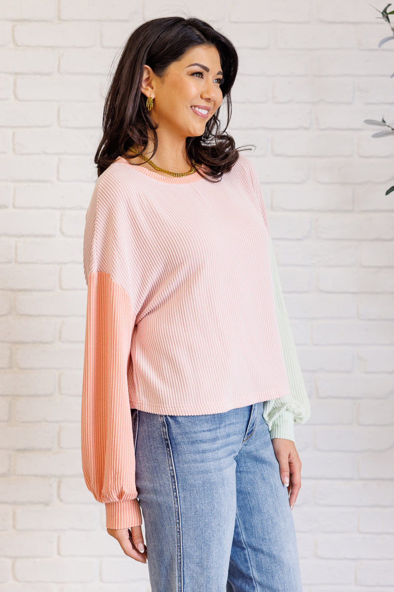 Hit Me With Your Best Shot Colorblock Top in Multicolor - Maple Row Boutique