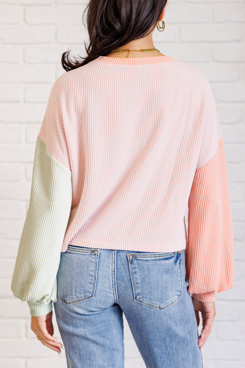 Hit Me With Your Best Shot Colorblock Top in Multicolor - Maple Row Boutique