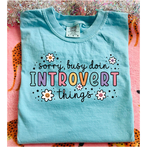 Introvert Things Graphic Tee - Maple Row Boutique