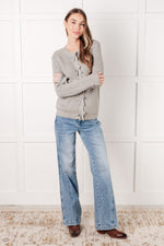 I Don't Know Why Bow Front Cardigan - Maple Row Boutique