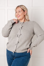 I Don't Know Why Bow Front Cardigan - Maple Row Boutique